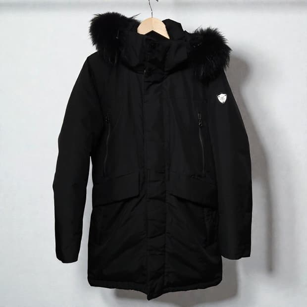 95)헨리코튼 골프 덕다운 패딩 블랙