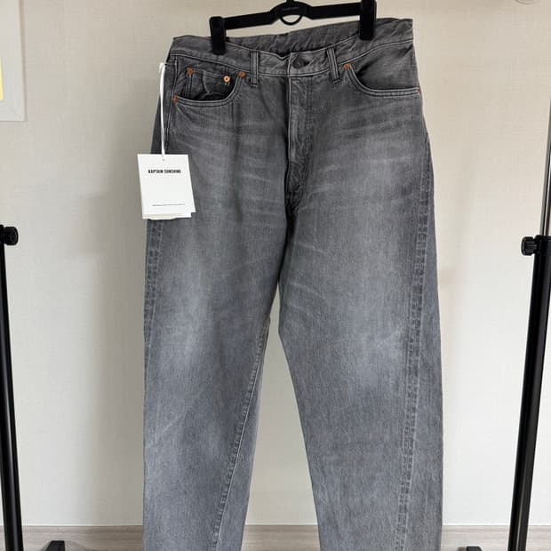 [새제품] 캡틴선샤인 5P 지퍼프론트 데님팬츠 32사이즈