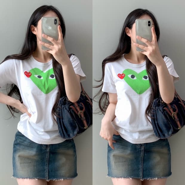 꼼데가르송 반팔티