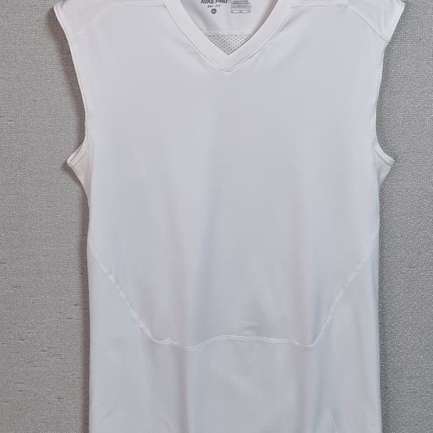 XL ) 나이키 프로 컴프레션 화이트 머슬핏 민소매