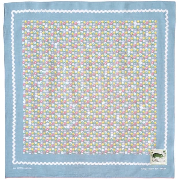 캐피탈 패스트컬러 셀비지 반다나 스컬 앤 플라워 색소폰