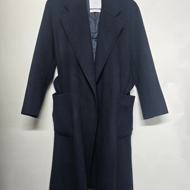 LINDA 핸드메이드 울 코트 블랙 free