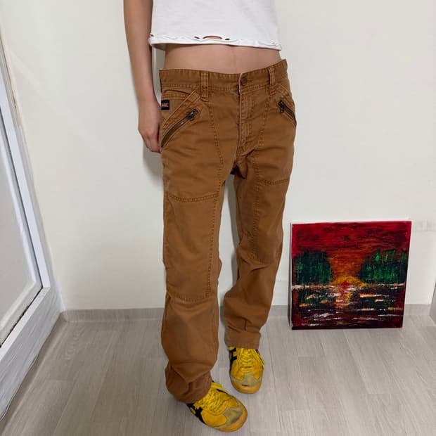디키즈 빈티지 카멜 워크팬츠