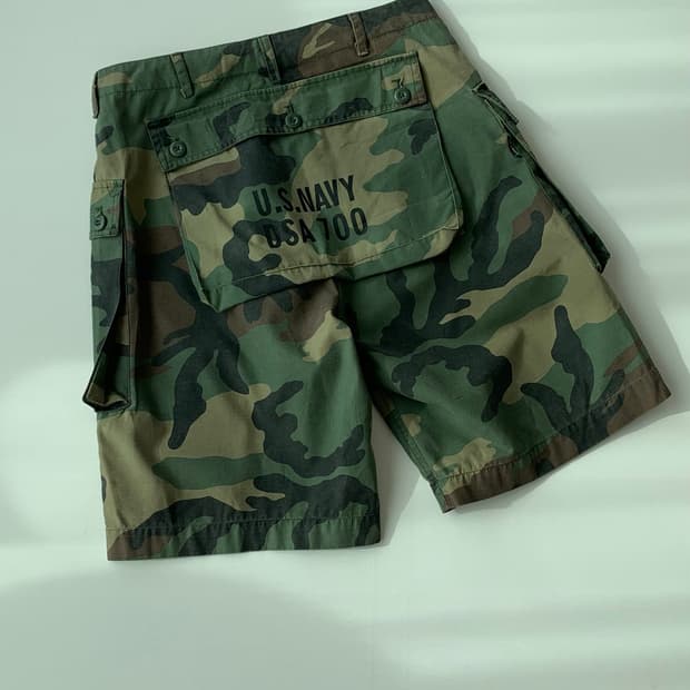 아비렉스 U.S.NAVY 카모 몽키 카고 쇼츠