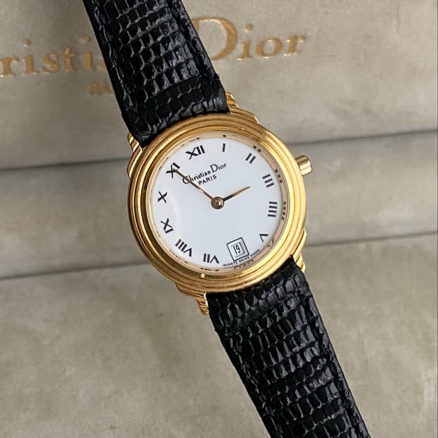 Christian dior 크리스찬 디올 골드 클래식 로만 인덱스 데이트
