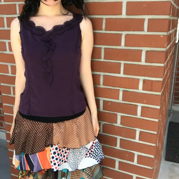 vintage plum pattern sleeveless