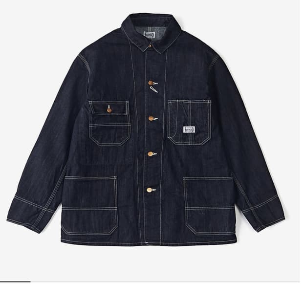 The Flat Head 10온스 셀비지 데님 초어자켓