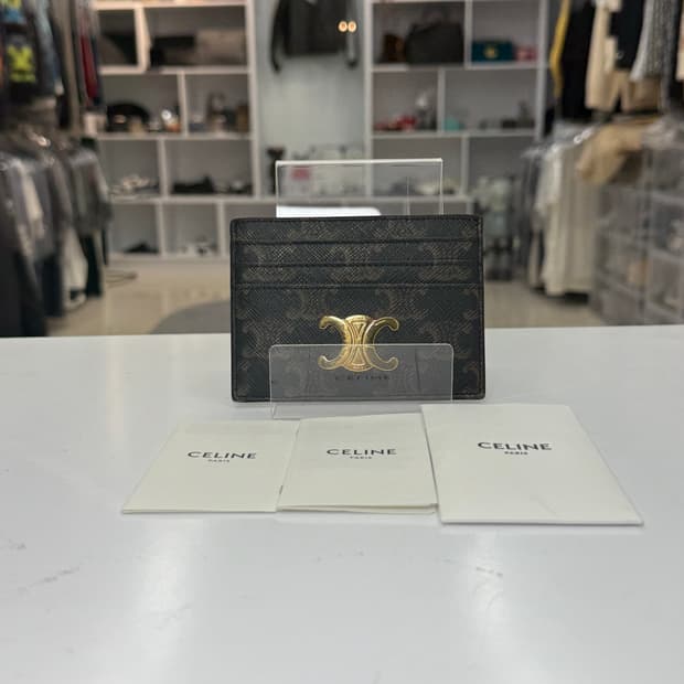 [리오브전포점] 셀린느 트리옹프 캔버스 카드지갑