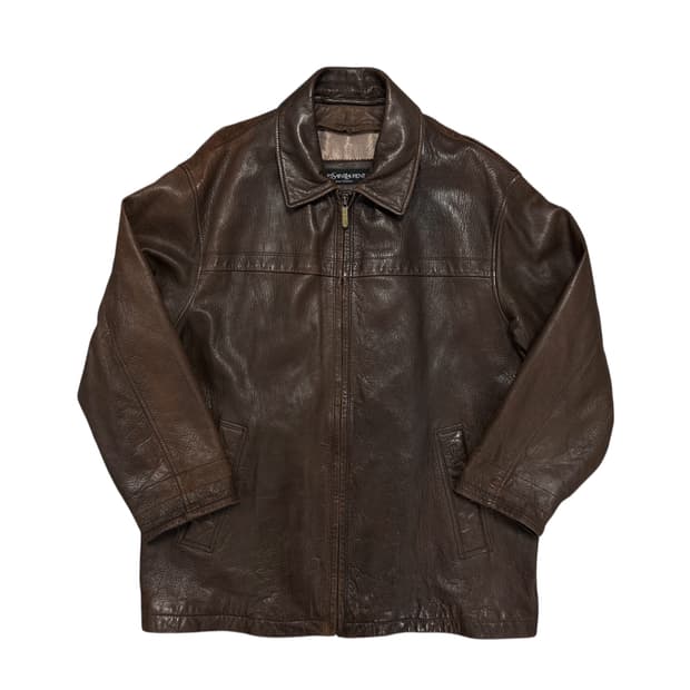 입생로랑 90s 양가죽 레더자켓(95)