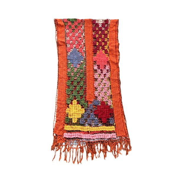 vintage crochet muffler