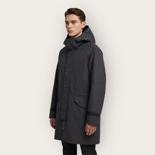 100/ 시스템옴므 이중레이어 패딩 코트자켓