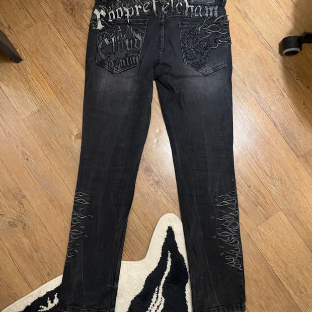 빈티지 스키니진 바지