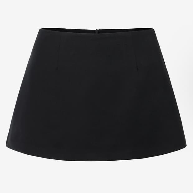 카키포인트 미니 스커트 블랙 S