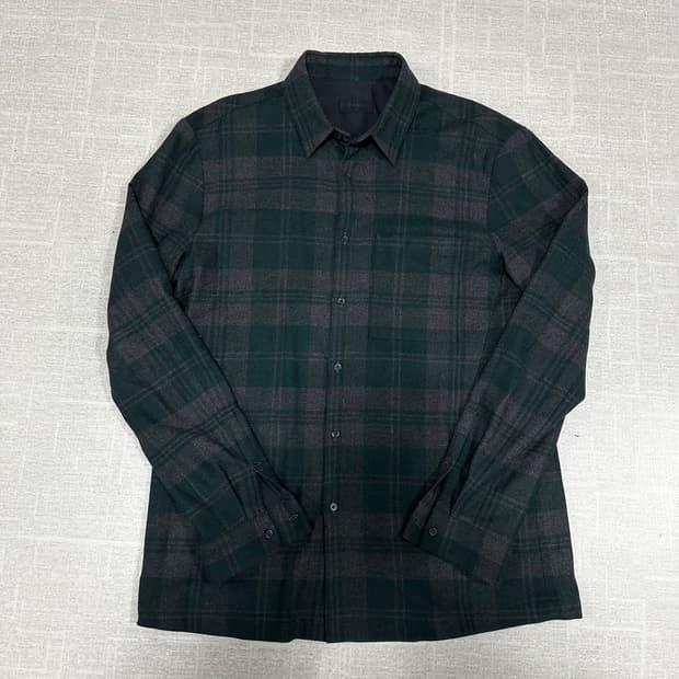 타임 울 혼방 체크