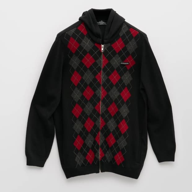 [M/L]호다코바 24fw 아가일 니트 후드집업