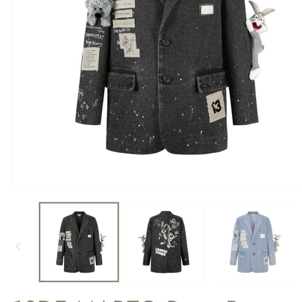 13DE MARZO xLooney tunes 콜라보 데님자켓