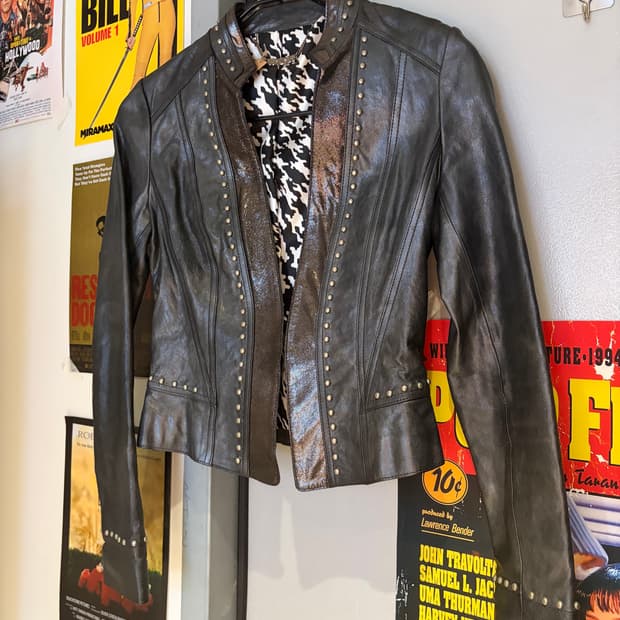 데코 양가죽 레더자켓