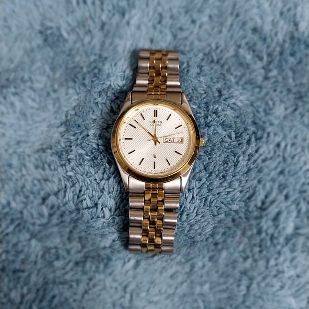 시티즌 빈티지 90s 콤비 데이데이트 데이저스트 쿼츠 시계