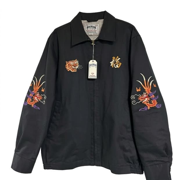 휴스턴 재팬 코튼 베트남 스컬 자켓 XL