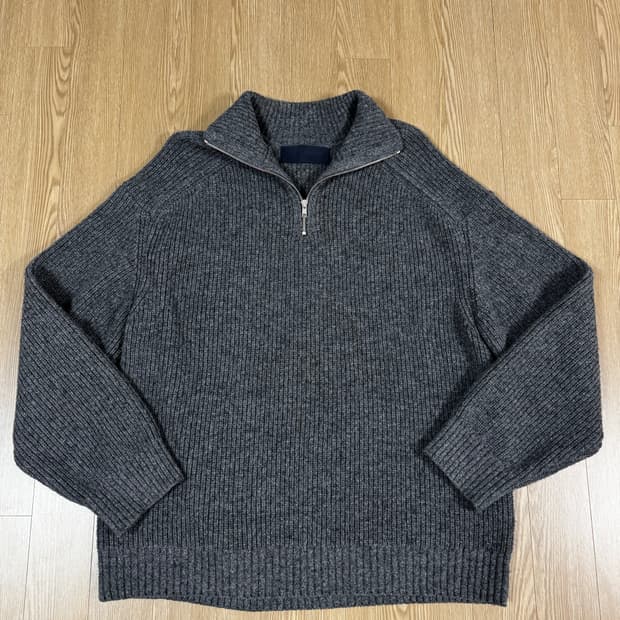 23SS 준지 반집업 하찌 니트 애쉬 L JC3951P414