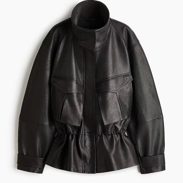 [M]H&M 에이치앤엠 스튜디오 페블럼 레더 자켓