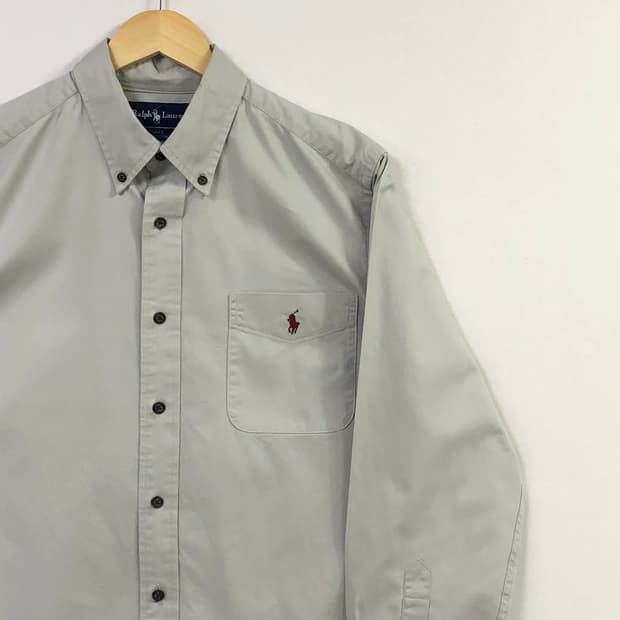 L 폴로 솔리드코튼 셔츠