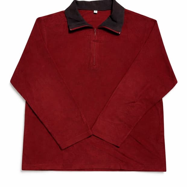 JPN 00s 일본 빈티지 y2k 레트로 유니클로 버건디 하프집업 플리스