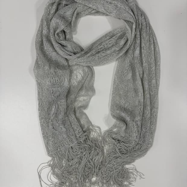 silver scarf