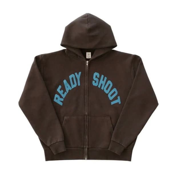 컬렉트피시스 READY SHOOT ZIP-UP HOODIE (BROWN)