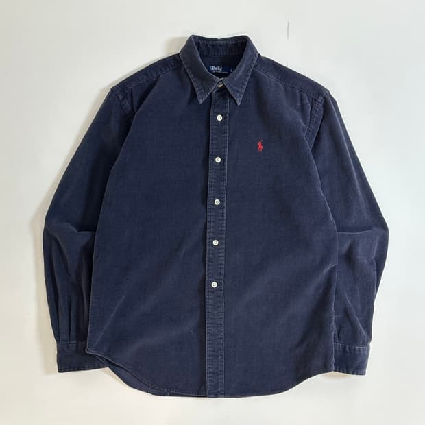 폴로 랄프로렌 90s 코듀로이 셔츠 네이비