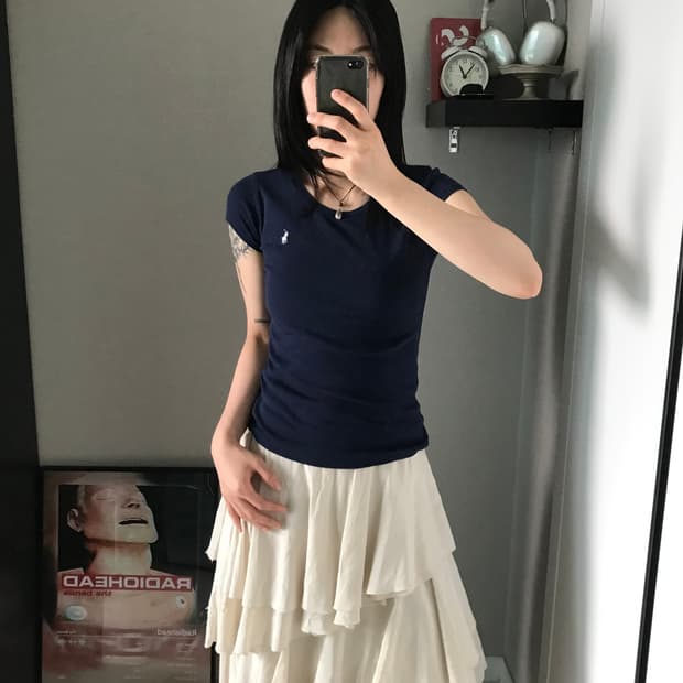 폴로 랄프로렌 포니로고 네이비 반팔티