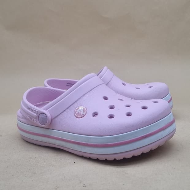 크록스 크록밴드 클로그 핑크J2  210