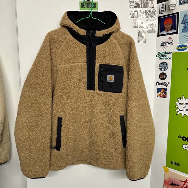 칼하트WIP 플리스 쿼터집업