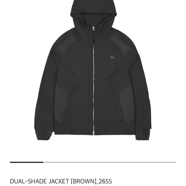 새 상품) 산산기어 듀얼 쉐이드 자켓 브라운 1사이즈