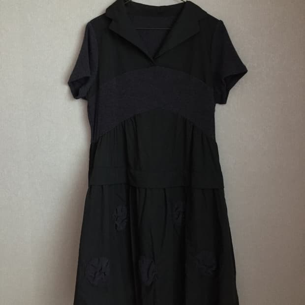 도트 패턴 원피스