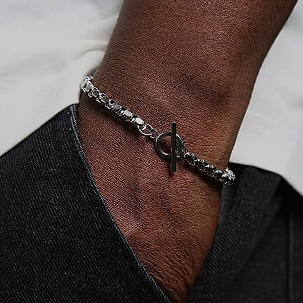 (1회착 택포가격) 벤테라 포스 체인 남성 팔찌