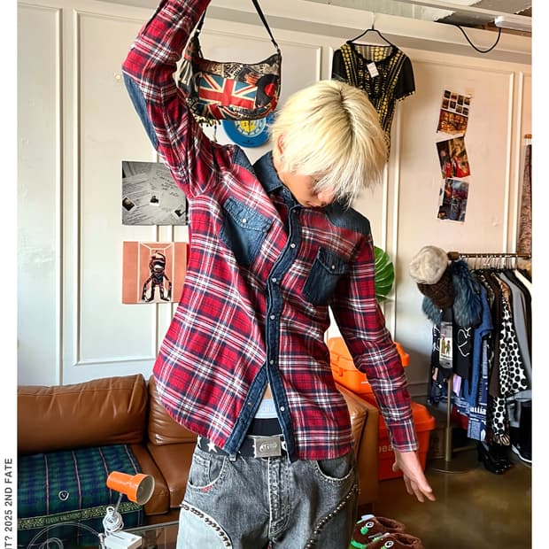 Semanticdesign Denim Docking Check Shirt