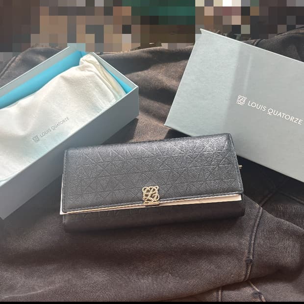 vintage louis quatorze leather wallet