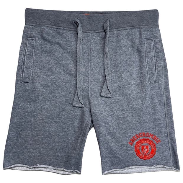 ABERCROMBIE & FITCH 빈티지 로고 스웻 쇼츠 그레이 L