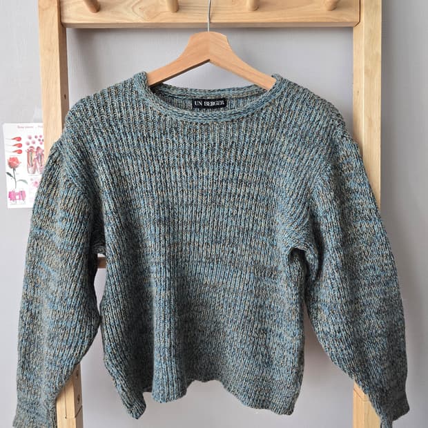 빈티지 오버 니트 스웨터 
