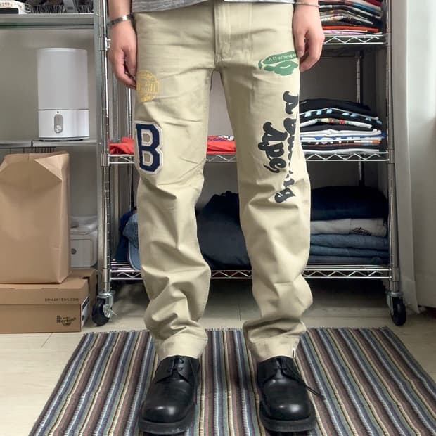 베이프 워크 치노 팬츠