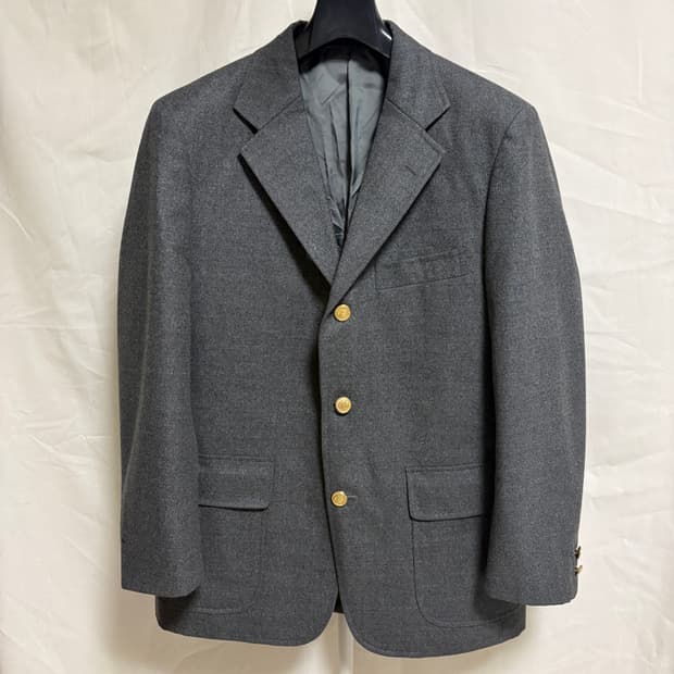 제이프레스 3 roll 2 울 금장 블레이저 / 그레이, L
