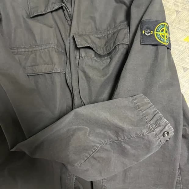 [M] 스톤아일랜드 올드이팩트 오버셔츠 블랙 22ss 114WN