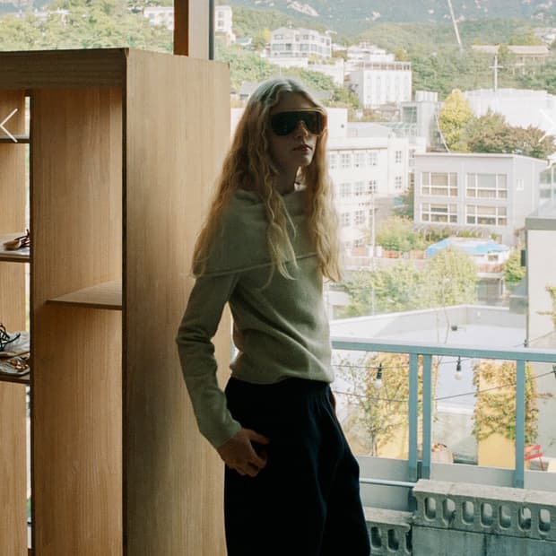 모노하 케이프 레이어드 니트