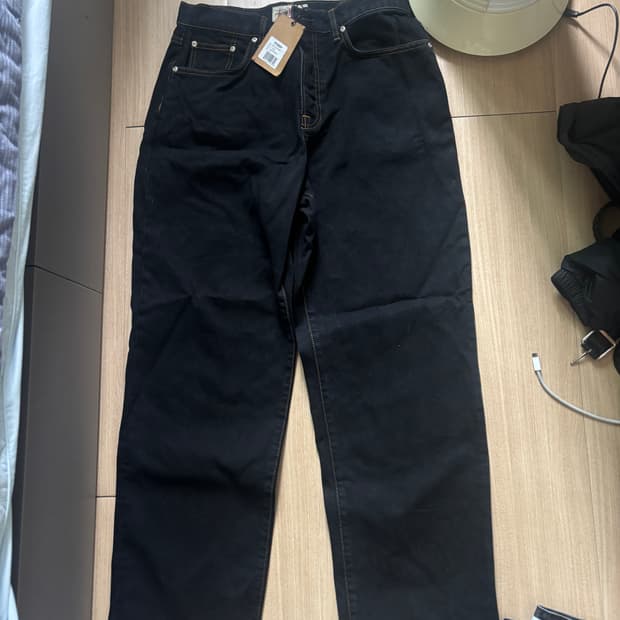 스투시 빅올진 블랙 사이즈 30