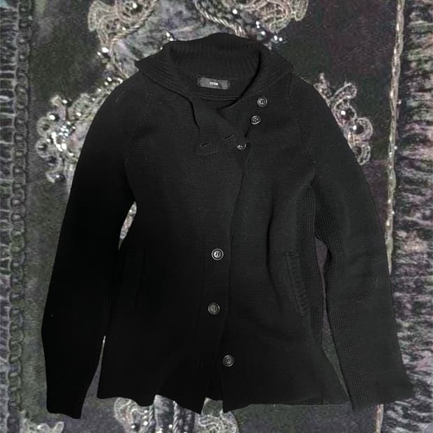 시스템 비대칭사선버튼울가디건 무채색아카이브요지꼼데캐피탈st 유니섹스