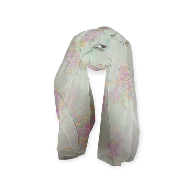 모리걸 하늘빛 플라워 스카프 