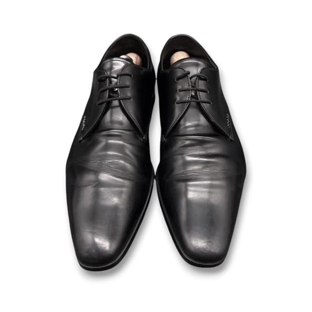 프라다 로고 플레인토 더비슈즈