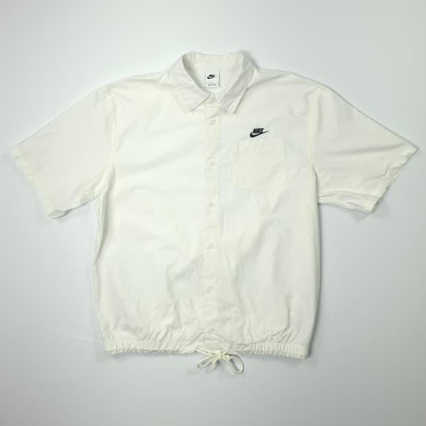 나이키 옥스포드 버튼업 반팔셔츠 화이트 (L)