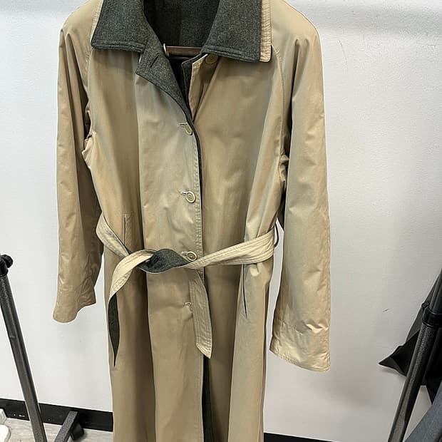 100) 비앙카 이태리 리버시블 트렌치코트 